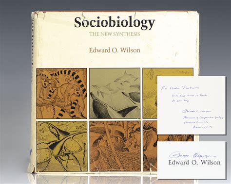 Sociobiology Edward O Wilson First Edition Signed