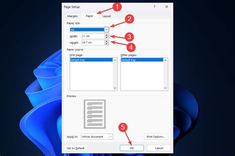 How To Add Paper Size In Word Windows 10 Printable Timeline Templates