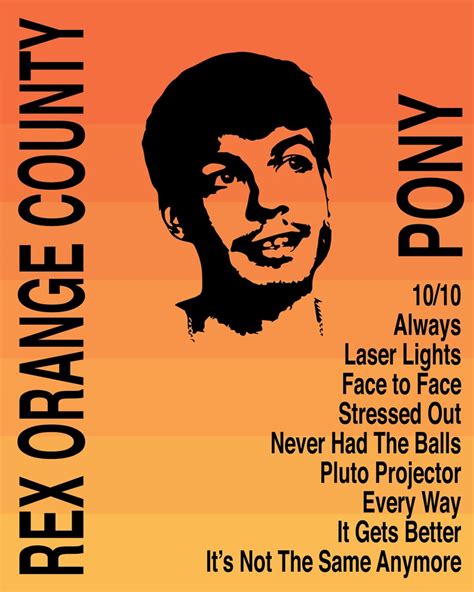 Digital Download Rex Orange County Poster Album Cover Etsy