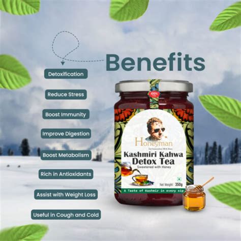 Kashmiri Kahwa Detox Tea Honeyman India S No Pure Natural Honey