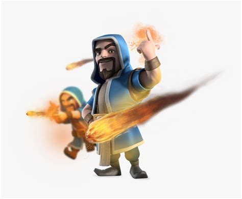 Clash Of Clans Wizard Hd Wallpaper Mago De Hielo Clash Royale Hd Png