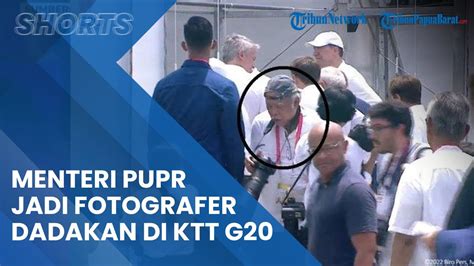 Jadi Fotografer Dadakan Di KTT G20 Menteri PUPR Basuki Hadimuljono