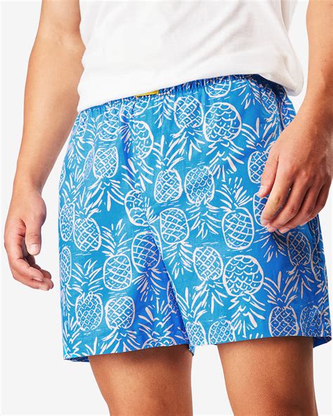 Buy Men S Blue Pineapple AOP Boxers Online In India At Bewakoof