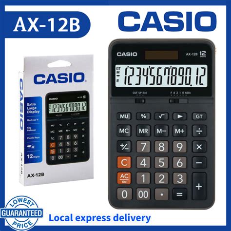 Genuine Casio Ax B Value Series Desk Type Calculator Digits Way