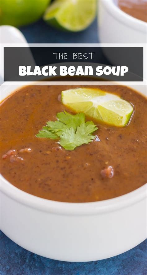 Easy Black Bean Soup Recipe Super Quick Pumpkin N Spice