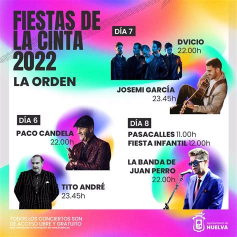 La Programaci N Musical De Las Fiestas De La Cinta De Huelva Arranca El