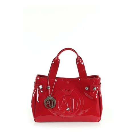 Sac à Main Vernis Armani Jeans Rouge 05235 5544 Achat Vente Sac à Main Vernis Armani Je