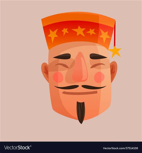 Royal character cartoon Royalty Free Vector Image