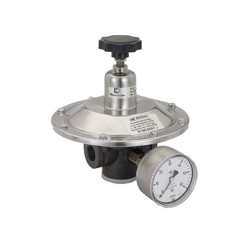 Gas Pressure Regulator R160 Series AirCom Pneumatic Membrane