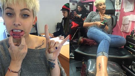 Paris Jackson Gets Another Fierce Tattoo Gets Shout Out From Motley Crue Drummer Tommy Lee