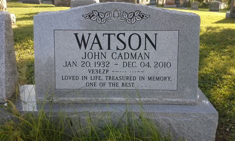 John Cadman Watson Inconnu M Morial Find A Grave