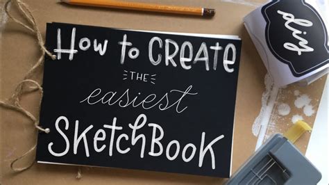 DIY How To CREATE The EASIEST SKETCHBOOK YouTube