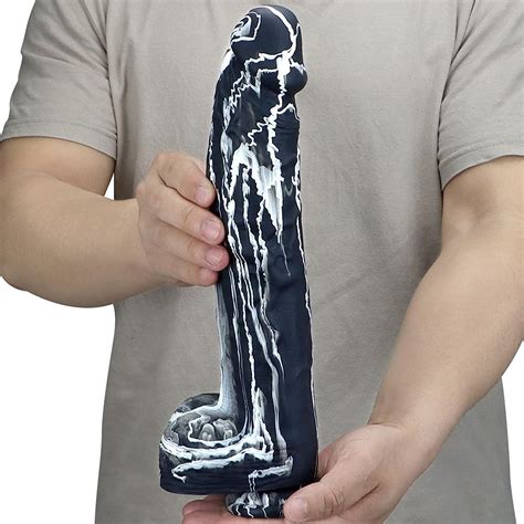 JUNNOT XXL Realistischer Dildo Mit Starkem Saugnapf Weichen Zwei Layer