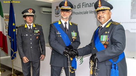 Cambio Ai Vertici Della Guardia Di Finanza Veronese Da Sinistra Il