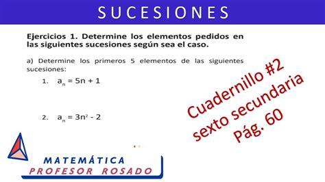 C Lculo De Los Primeros Elementos De Las Sucesiones V Deo Youtube