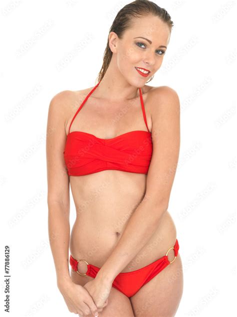 Attractive Sexy Woman Pin Up Model In A Bikini Photos Adobe Stock