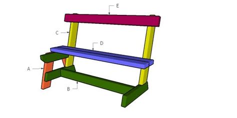 2x4 Bench with Back Plans | HowToSpecialist - How to Build, Step by ...