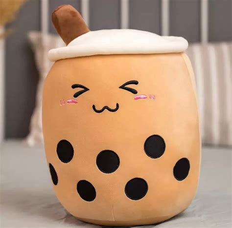 Boba Bubble Tea Squishmallow Plush Cute Food Plushie Etsy