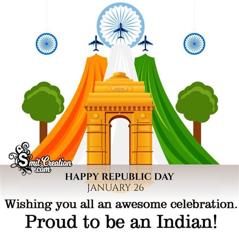 Indian Republic Day Wishes - SmitCreation.com