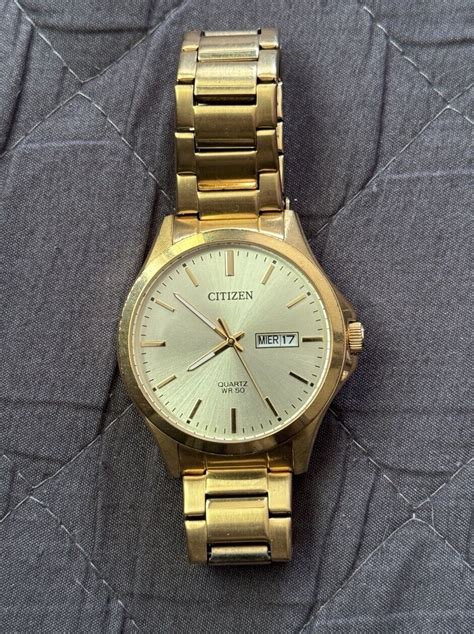 Citizen Quartz Wr50 Stainless Steel Band Ebay