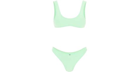 Reina Olga Coolio Bikini Set In Green Lyst