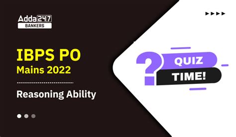 Reasoning Quizzes For Ibps Po Mains Nd November Seating