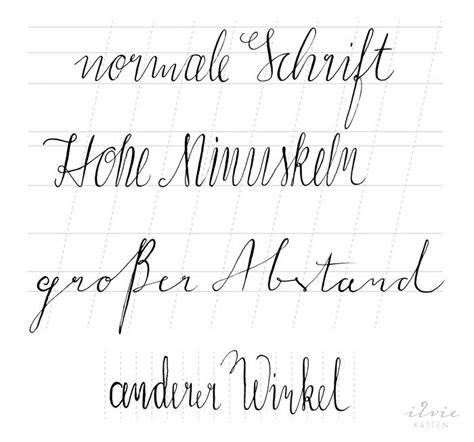 Moderne Kalligraphie Stile Handlettering Usage Examples