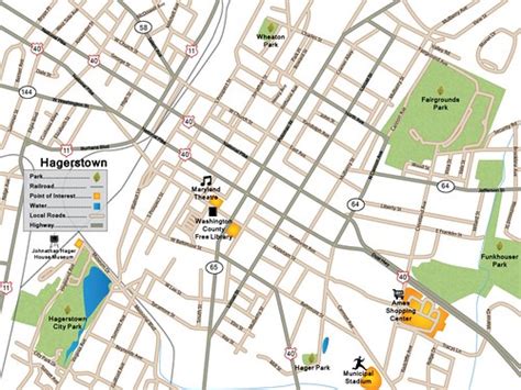 Map Of Hagerstown Md Created In Illustrator Flickr