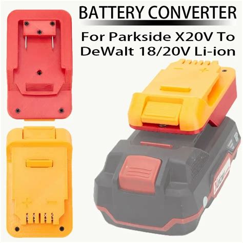 Adaptador Para Lidl Parkside X20V A DeWalt 18 20V Bater A De Iones De