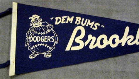 Lot Detail 50 S BROOKLYN DODGERS DEM BUMS PENNANT