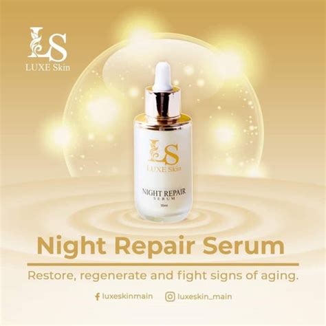 Luxe Skin Night Repair Serum 30ml – My Care Kits