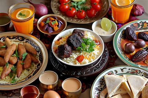 Premium Photo Arabian Food Set Arabian Food Traditional Arabic Dishes