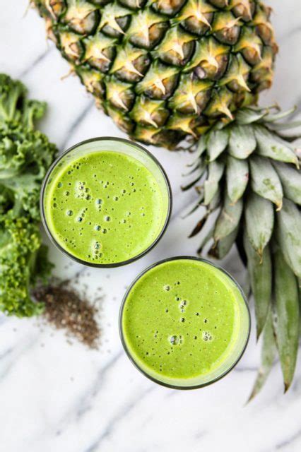 Pineapple Coconut Kale Smoothie Good Life Eats