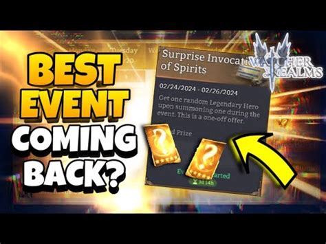 Upcoming Summoning Events Best Event Is Coming Back Watcher Of