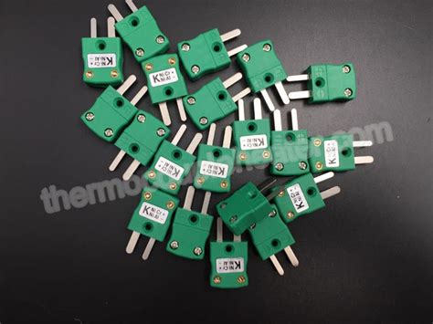 Type K Mini Thermocouple Connector Male And Female Parts For Signal Transfer