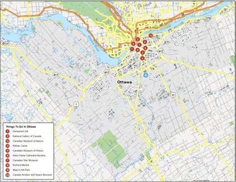 Map of Ottawa, Canada - GIS Geography