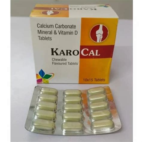 Calcium Carbonate Mineral Vitamin D Tablets At Rs 450 Box Calcium Carbonate Capsule In