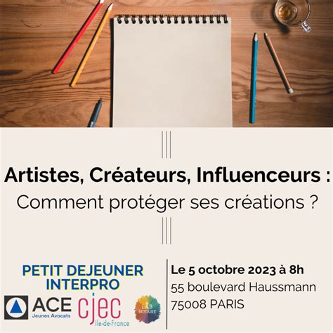 Artistes Cr Ateurs Influenceurs Comment Prot Ger Ses Cr Ations Cjec