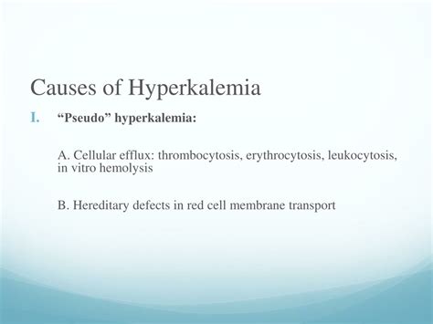 Ppt Hyperkalemia Powerpoint Presentation Free Download Id 225007