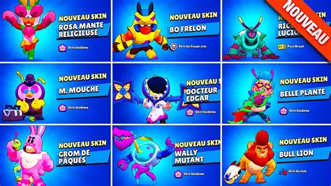 TOUS LES NOUVEAUX SKINS Avec Leur PRIX Et DATE De SORTIE Brawl Stars