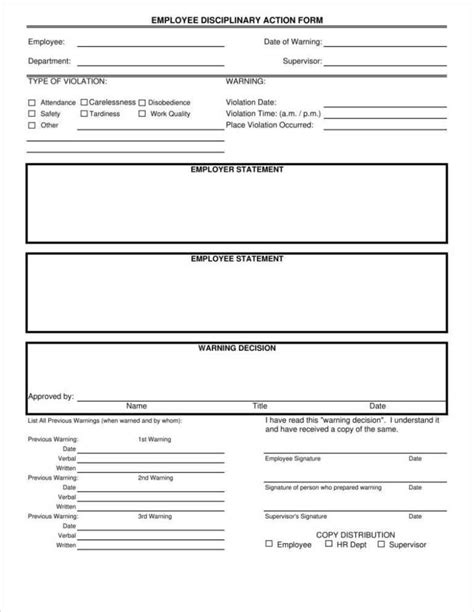 3 Disciplinary Report Templates Pdf Free And Premium With