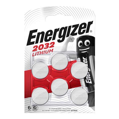 Energizer CR2032 3V Lithium Batteries 6 pack | Wilko