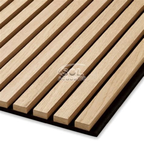 Sol Acoustic Soundproofing Absorb Material MDF Pet Wooden Slat Wall