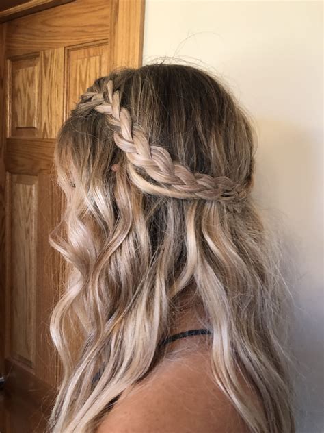 Marvelous Half Up Down Bottom Braided Hairstyles