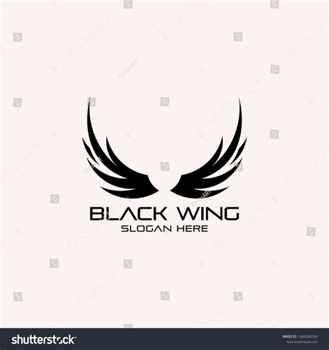 Black Wings Logo Design Inspiration Icon Stock Vector (Royalty Free ...