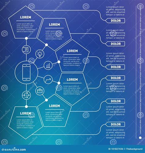 Web Template Of A Infographic Chart Diagram Or Presentation Ma Stock