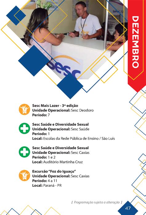 Agenda de Programação do Sesc 2019 Corrigida 47 Sesc no Maranhão