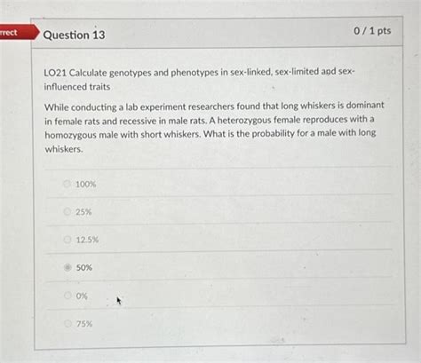 Solved Lo21 Calculate Genotypes And Phenotypes In