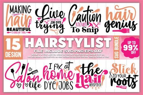 Hair Stylist Svg Bundle Graphic By Graphics House Creative Fabrica