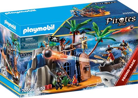 Playmobil Pirates Pirate Island With Treasure Hiding Place And